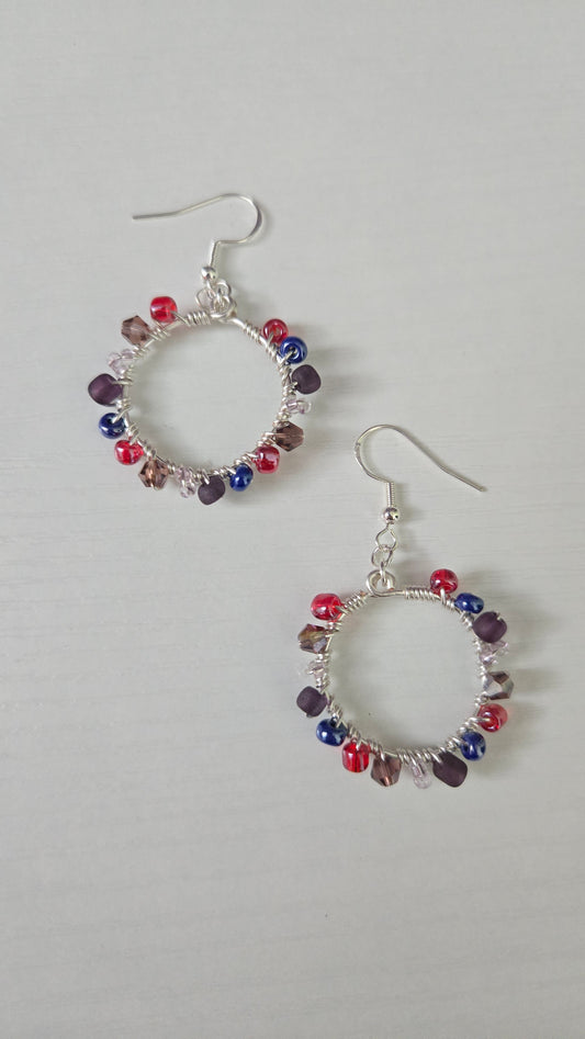 Bonnie Mini Wire-wrapped Earrings