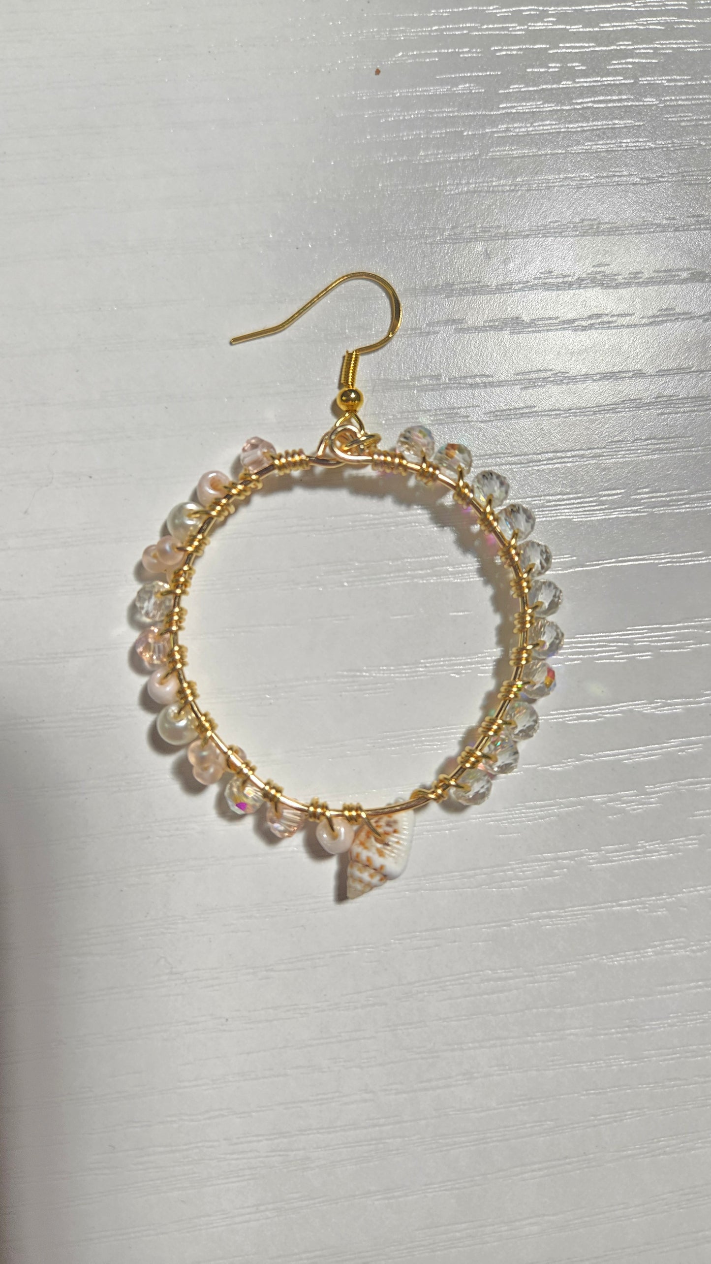 Aphrodite's Love Split Wire-wrapped Earrings